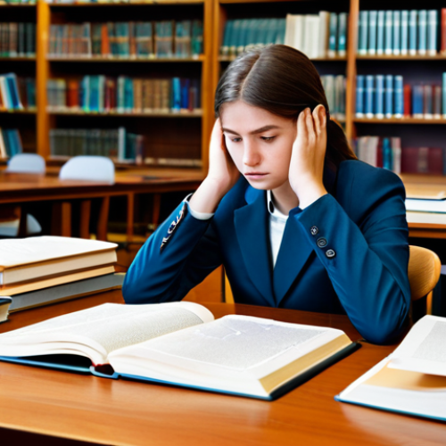 Home 11 A professional young adult law student, fully clothed in modest, appropriate attire, deeply focused while studying in a modern, well-lit university library. They are seated at a clean wooden desk, surrounded by open law books and detailed mind maps spread across the table. The student's expression is contemplative and intelligent, emphasizing deep understanding and organized knowledge. Perfect anatomy, correct proportions, natural pose, well-formed hands, proper finger count, natural body proportions. Professional photography, high quality, safe for work, appropriate content, family-friendly.